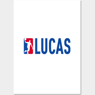 Lucas NBA Basketball Custom Player Your Name T-Shirt Posters and Art